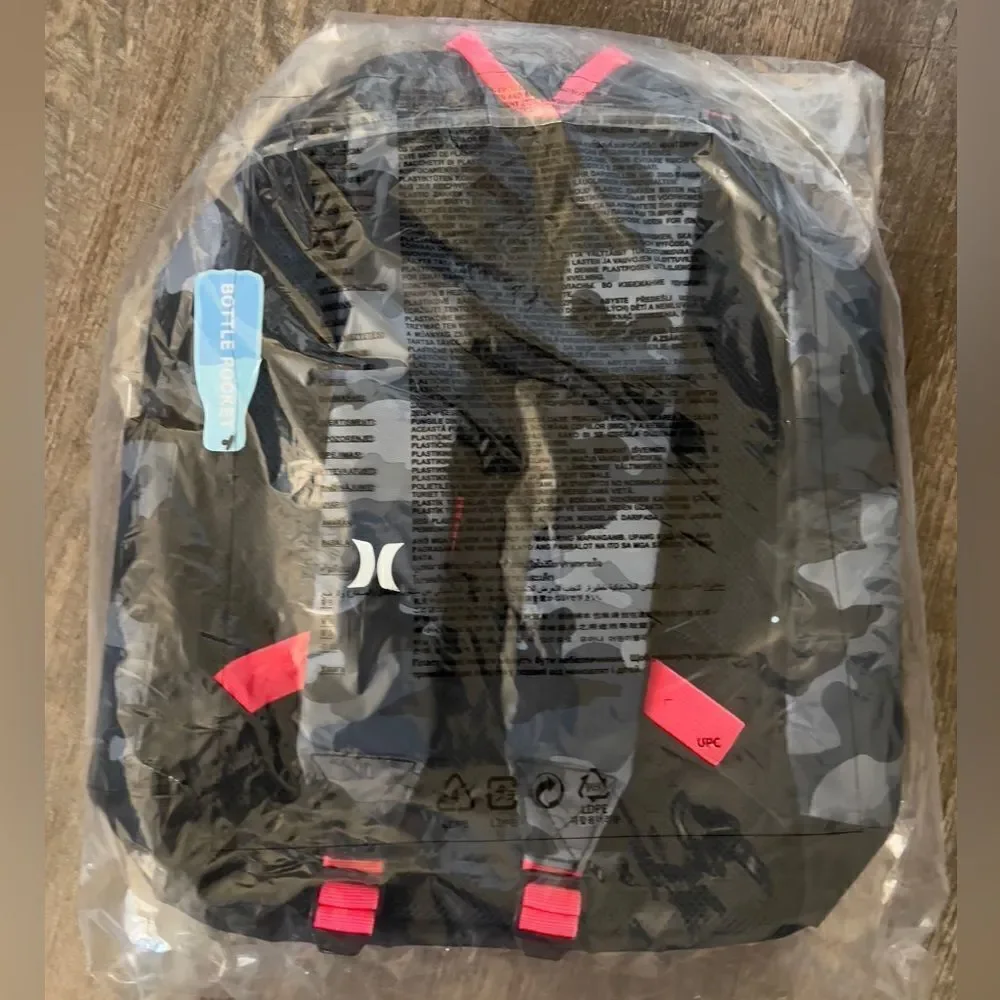 Hurley Graphic Shark Dark Grey Camo Backpack